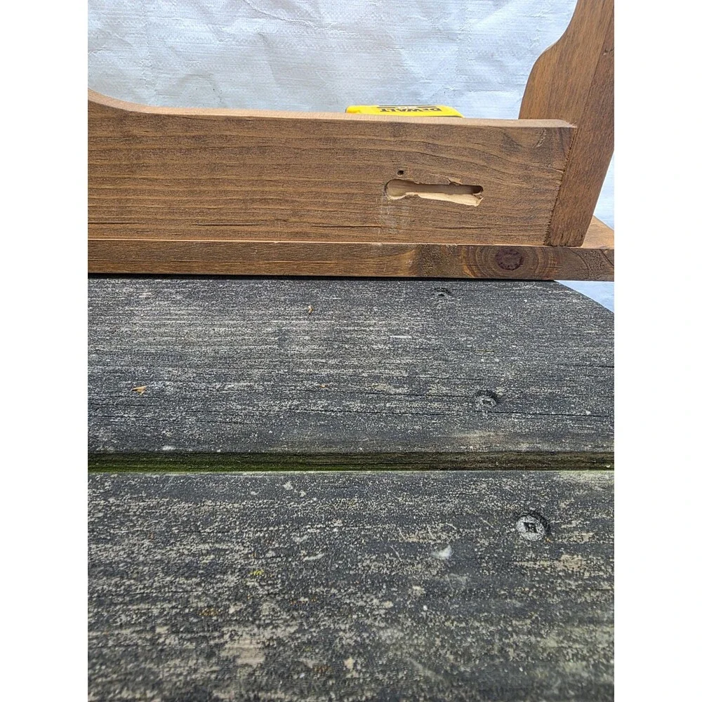 Vintage Country Pine Wooden Wall Shelf 30